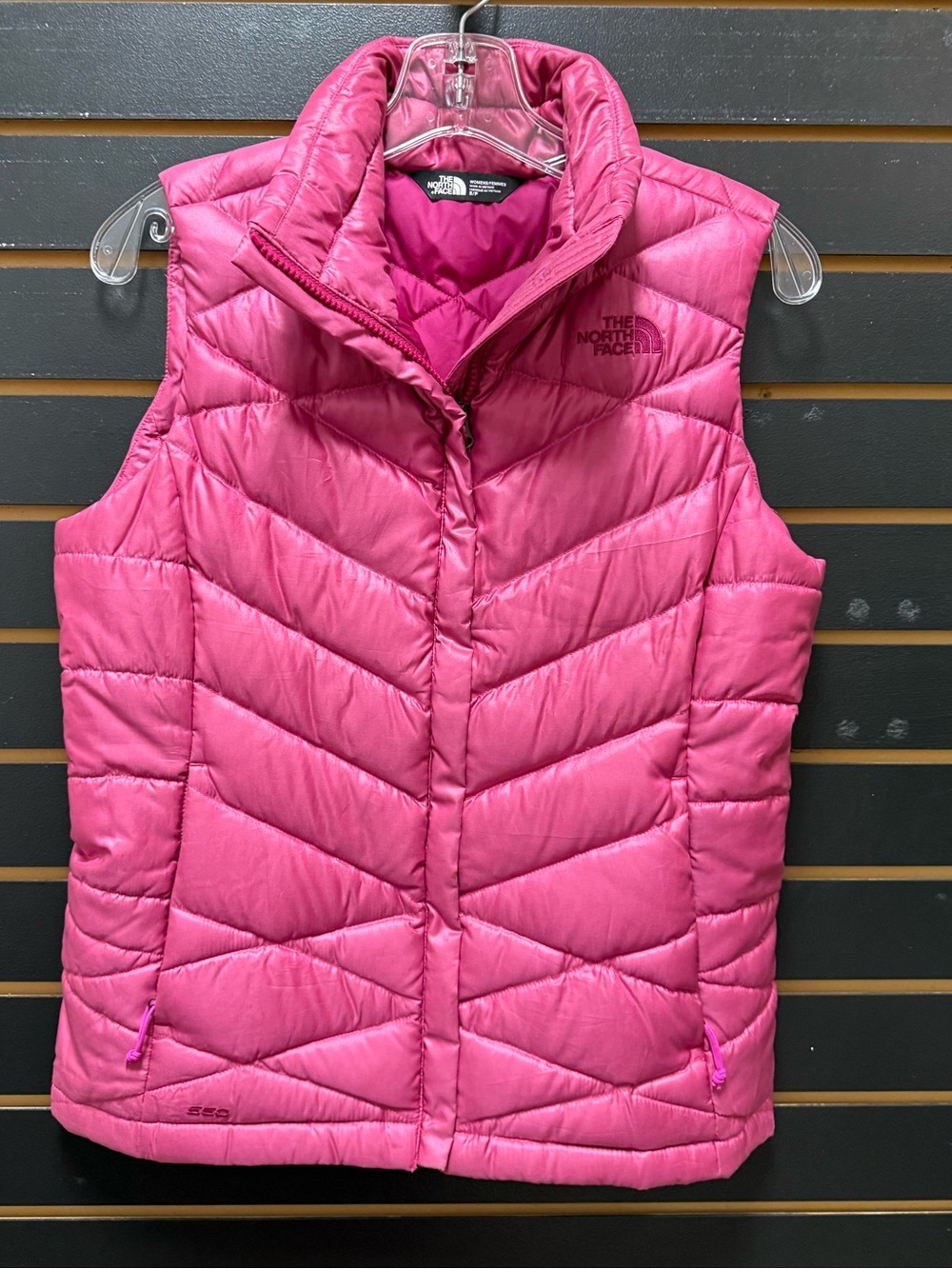 The North Face 550 Fill Down Puffer Vest Pink Small